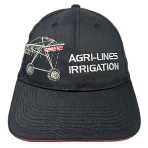 Zimmatic Agri-Lines Irrigation Strapback Baseball Cap Black One Size Head To Toe